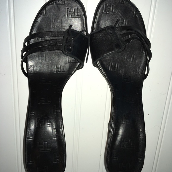 unmarked Shoes - ladies size 8 black slip on 4 inch high heels
